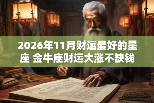 2026年11月财运最好的星座 金牛座财运大涨不缺钱花
