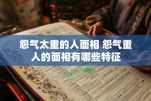怨气太重的人面相 怨气重人的面相有哪些特征