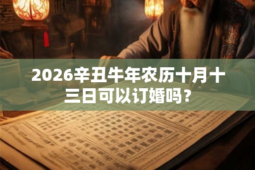 2026辛丑牛年农历十月十三日可以订婚吗？