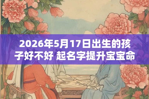 2026年5月17日出生的孩子好不好 起名字提升宝宝命格 2026年5月17日出生的孩子好不好 起名字提升宝宝命格