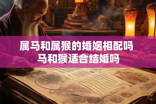 属马和属猴的婚姻相配吗 马和猴适合结婚吗