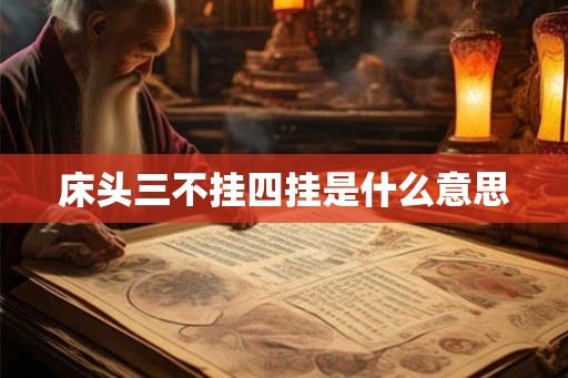 床头三不挂四挂是什么意思