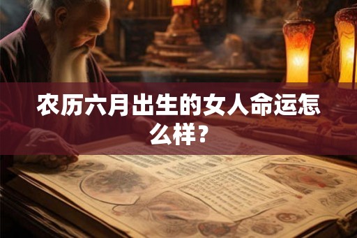 农历六月出生的女人命运怎么样? 农历六月出生的女人命运怎么样?