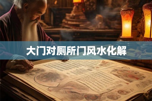 大门对厕所门风水化解