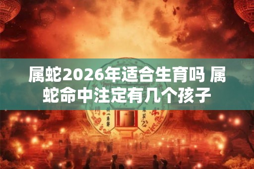 属蛇2026年适合生育吗 属蛇命中注定有几个孩子
