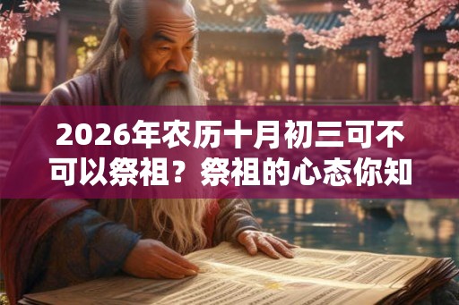 2026年农历十月初三可不可以祭祖？祭祖的心态你知道吗？