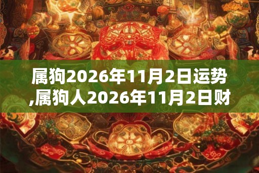 属狗2026年11月2日运势,属狗人2026年11月2日财运,生肖狗2026年11月2日运势