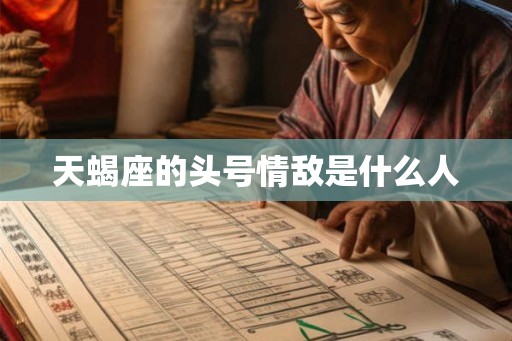 天蝎座的头号情敌是什么人 天蝎座的头号情敌是什么人