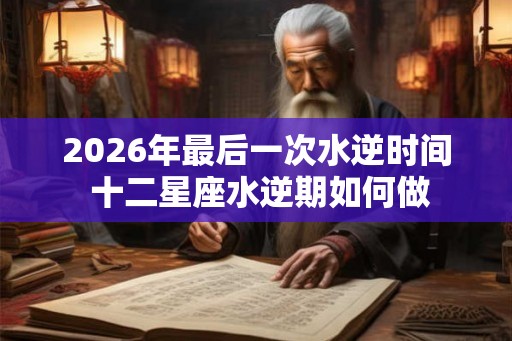 2026年最后一次水逆时间 十二星座水逆期如何做