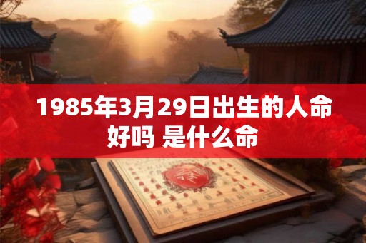 1985年3月29日出生的人命好吗 是什么命 1985年3月29日出生的人命好吗 是什么命