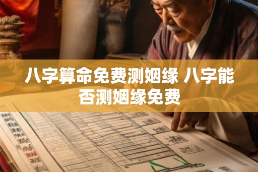 八字算命免费测姻缘 八字能否测姻缘免费 八字算命免费测姻缘 八字能否测姻缘免费