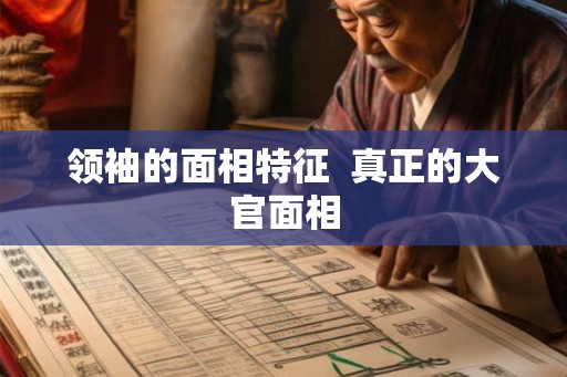 领袖的面相特征  真正的大官面相