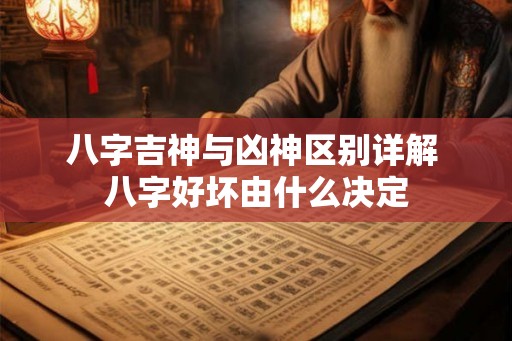八字吉神与凶神区别详解 八字好坏由什么决定