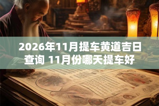 2026年11月提车黄道吉日查询 11月份哪天提车好 2026年11月提车黄道吉日查询 11月份哪天提车好