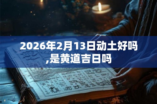 2026年2月13日动土好吗,是黄道吉日吗