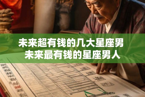 未来超有钱的几大星座男 未来最有钱的星座男人