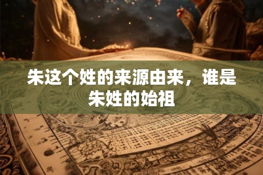 朱这个姓的来源由来，谁是朱姓的始祖