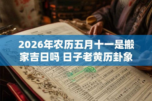 2026年农历五月十一是搬家吉日吗 日子老黄历卦象 2026年农历五月十一是搬家吉日吗 日子老黄历卦象