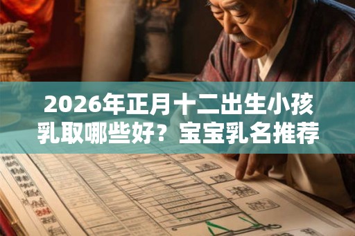 2026年正月十二出生小孩乳取哪些好？宝宝乳名推荐