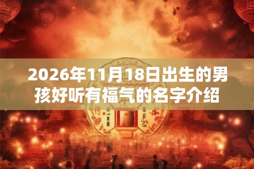 2026年11月18日出生的男孩好听有福气的名字介绍