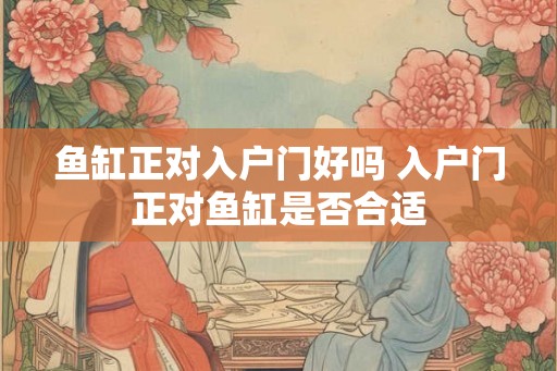 鱼缸正对入户门好吗 入户门正对鱼缸是否合适