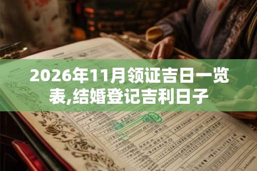 2026年11月领证吉日一览表,结婚登记吉利日子 2026年11月领证吉日一览表,结婚登记吉利日子