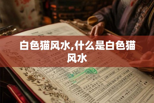 白色猫风水,什么是白色猫风水