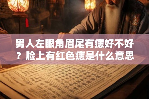 男人左眼角眉尾有痣好不好？脸上有红色痣是什么意思？