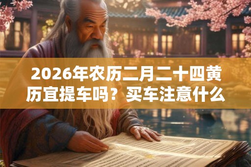 2026年农历二月二十四黄历宜提车吗？买车注意什么事情？