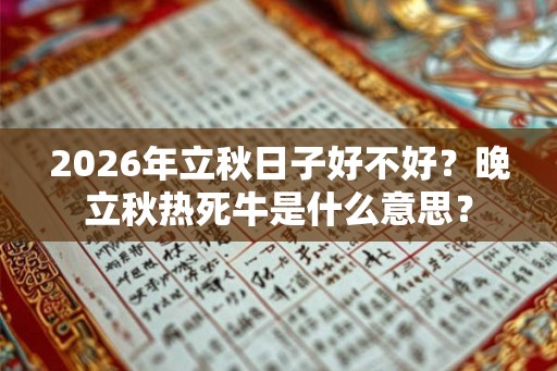 2026年立秋日子好不好?晚立秋热死牛是什么意思? 2026年立秋日子好不好?晚立秋热死牛是什么意思?