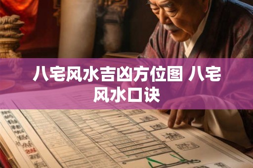 八宅风水吉凶方位图 八宅风水口诀
