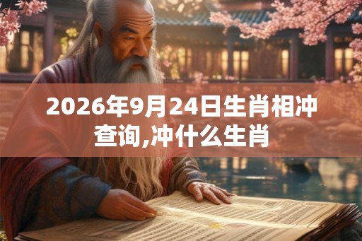 2026年9月24日生肖相冲查询,冲什么生肖 2026年9月24日生肖相冲查询,冲什么生肖