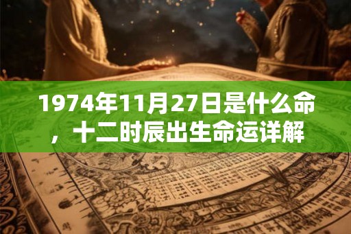 1974年11月27日是什么命，十二时辰出生命运详解