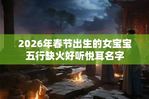2026年春节出生的女宝宝五行缺火好听悦耳名字