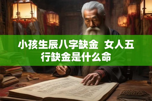 小孩生辰八字缺金  女人五行缺金是什么命