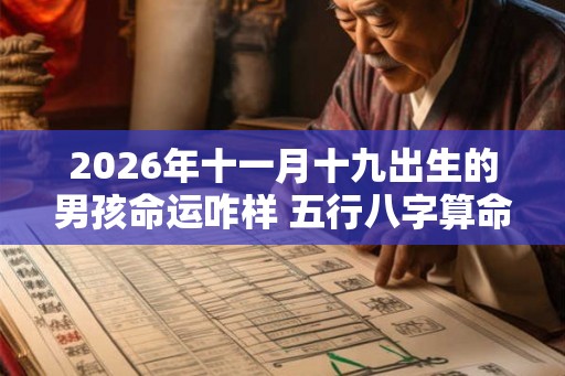 2026年十一月十九出生的男孩命运咋样 五行八字算命
