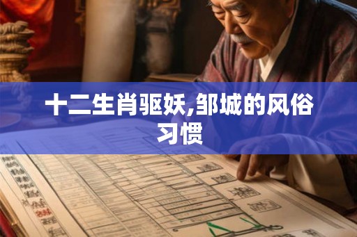 十二生肖驱妖,邹城的风俗习惯