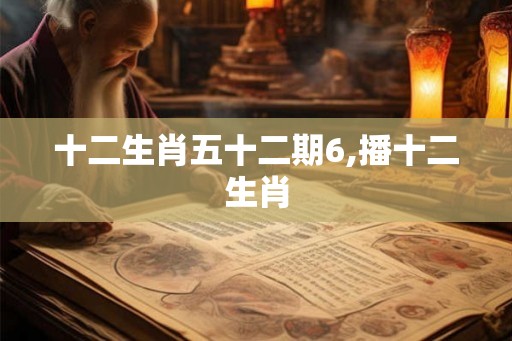 十二生肖五十二期6,播十二生肖