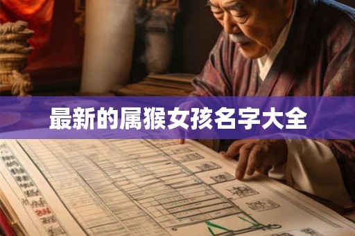 最新的属猴女孩名字大全