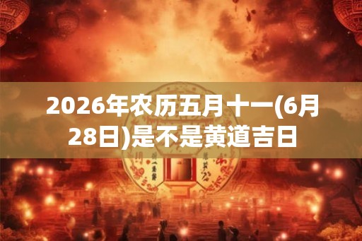 2026年农历五月十一(6月28日)是不是黄道吉日