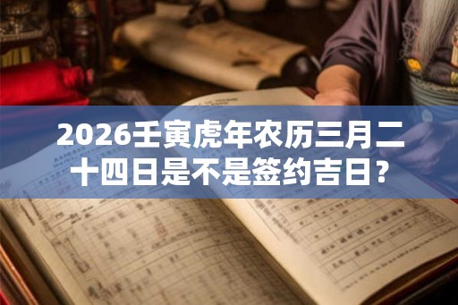 2026壬寅虎年农历三月二十四日是不是签约吉日？