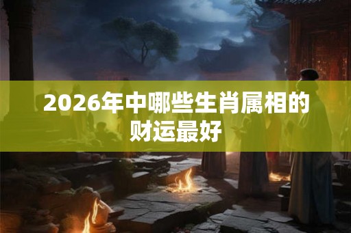 2026年中哪些生肖属相的财运最好