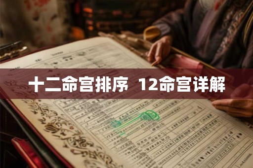 十二命宫排序  12命宫详解