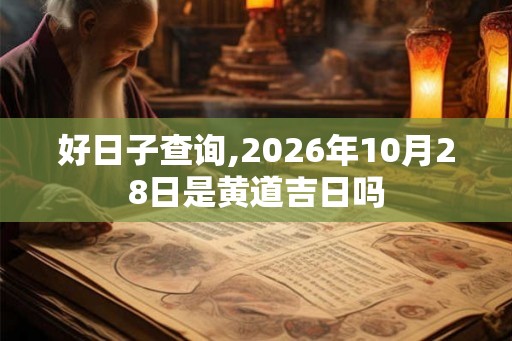 好日子查询,2026年10月28日是黄道吉日吗