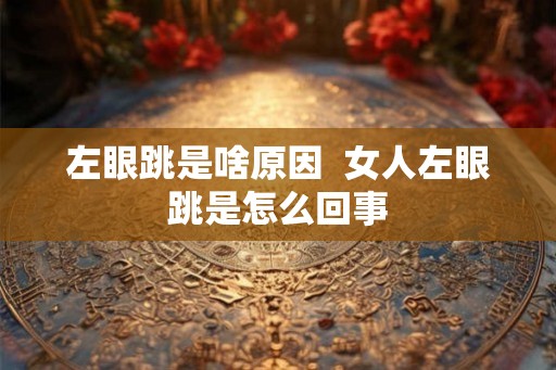 左眼跳是啥原因  女人左眼跳是怎么回事