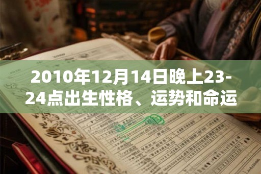 2010年12月14日晚上23-24点出生性格、运势和命运