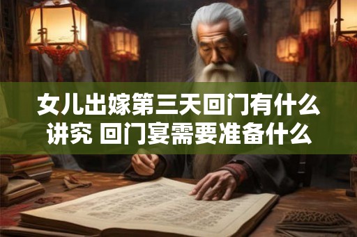 女儿出嫁第三天回门有什么讲究 回门宴需要准备什么