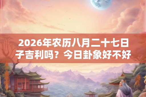 2026年农历八月二十七日子吉利吗?今日卦象好不好? 2026年农历八月二十七日子吉利吗?今日卦象好不好?