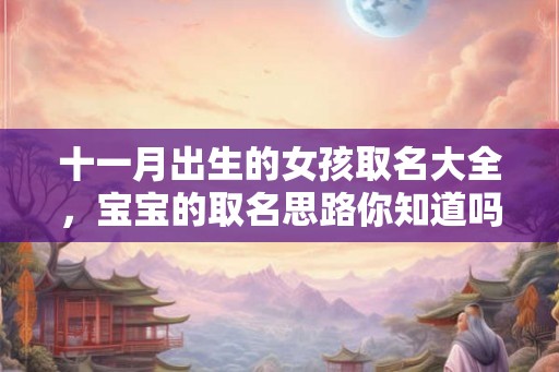 十一月出生的女孩取名大全，宝宝的取名思路你知道吗？