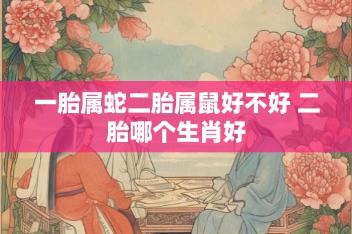 一胎属蛇二胎属鼠好不好 二胎哪个生肖好
